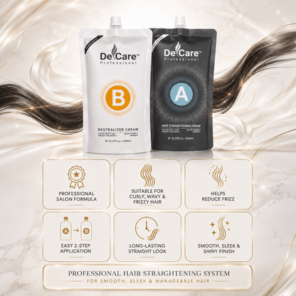 Hair Straightening Cream & Neutralizer Kit