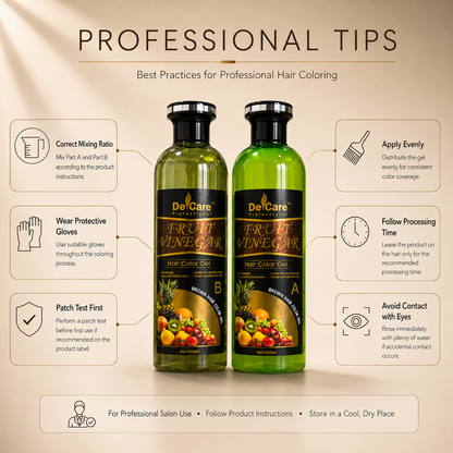 Fruit Vinegar Hair Color Gel- Brown (500ml x 2)