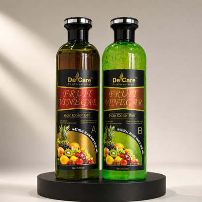 Fruit Vinegar Hair Color Gel- Black (500ml x 2)