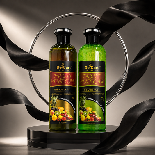 Fruit Vinegar Hair Color Gel- Black (500ml x 2)