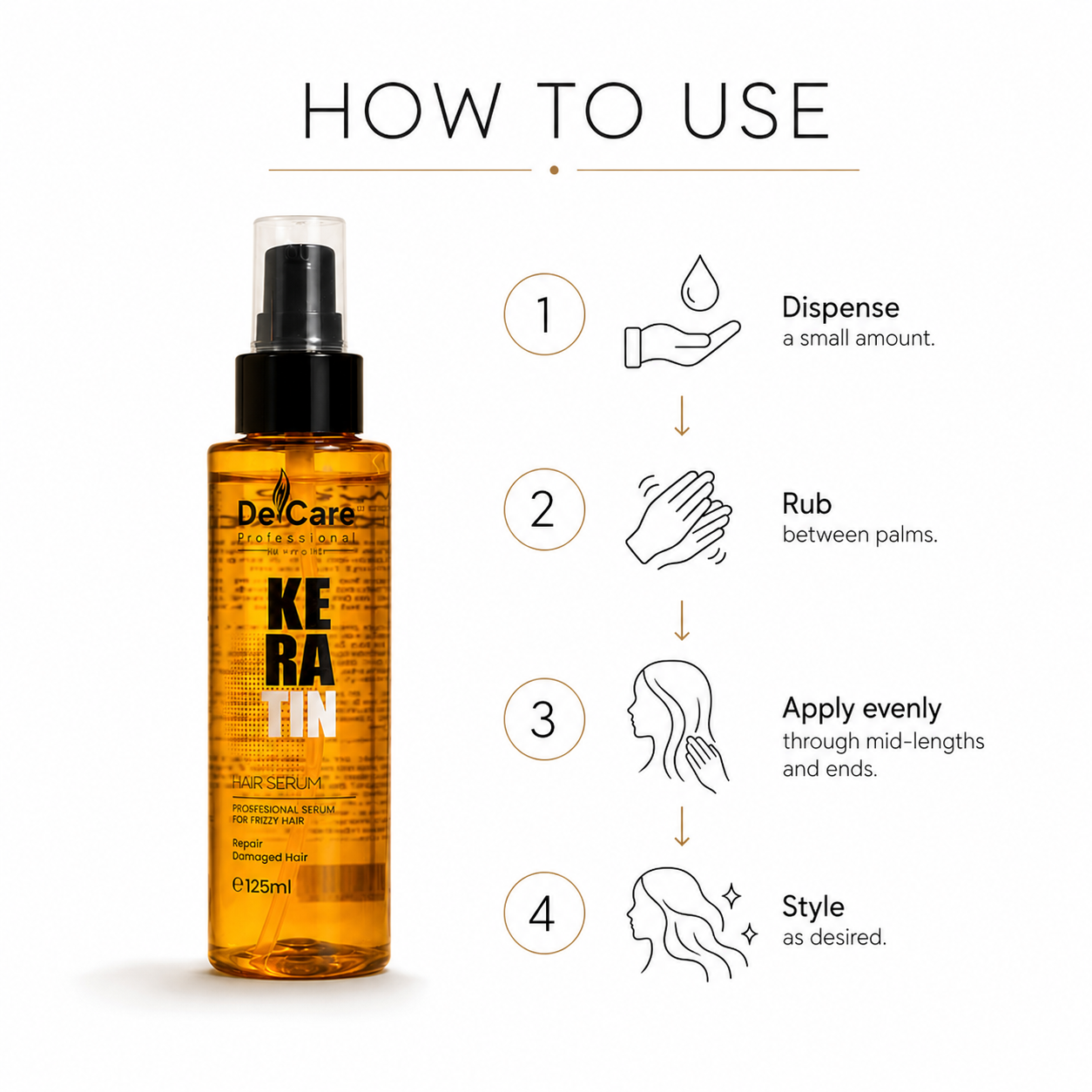 Keratin Oil Hair Serum-125ml