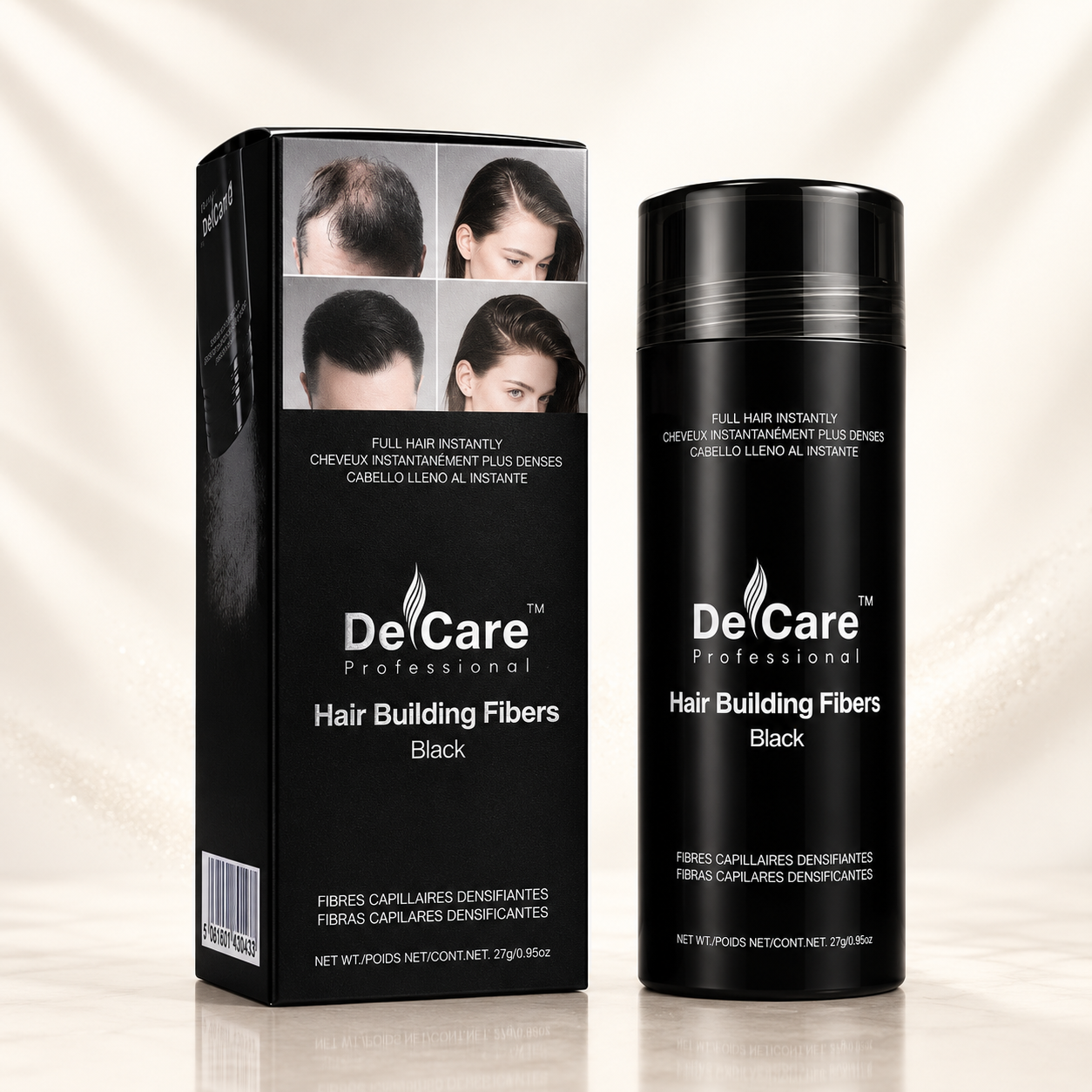 Hair Building Fibers- Black