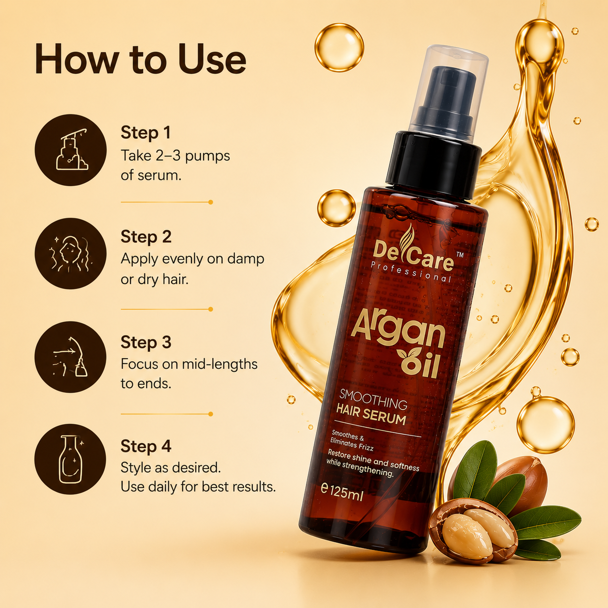 Argan Oil Hair Serum- 125ml