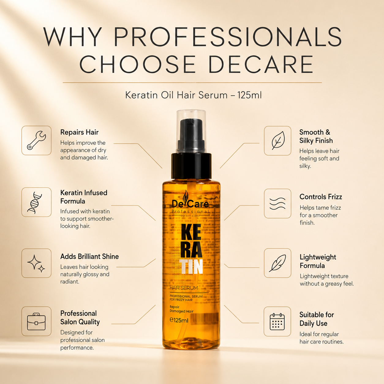 Keratin Oil Hair Serum-125ml